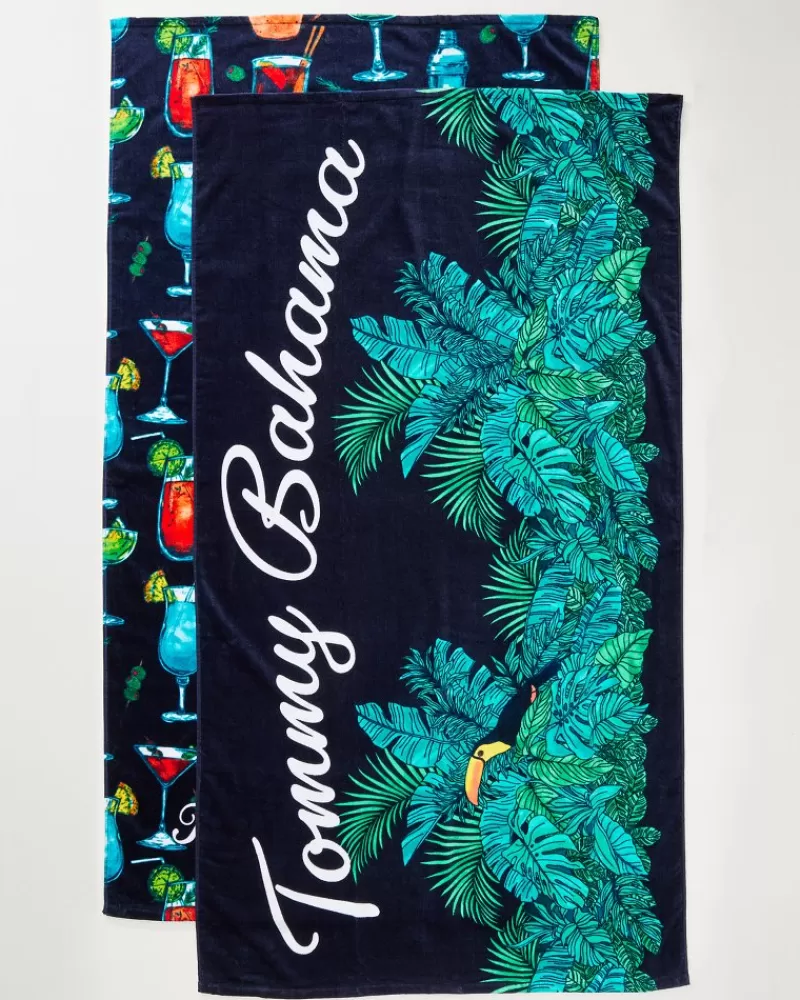 Tommy Bahama All Nighter & Baja Who Can Toucan Beach Towels — Set of 2