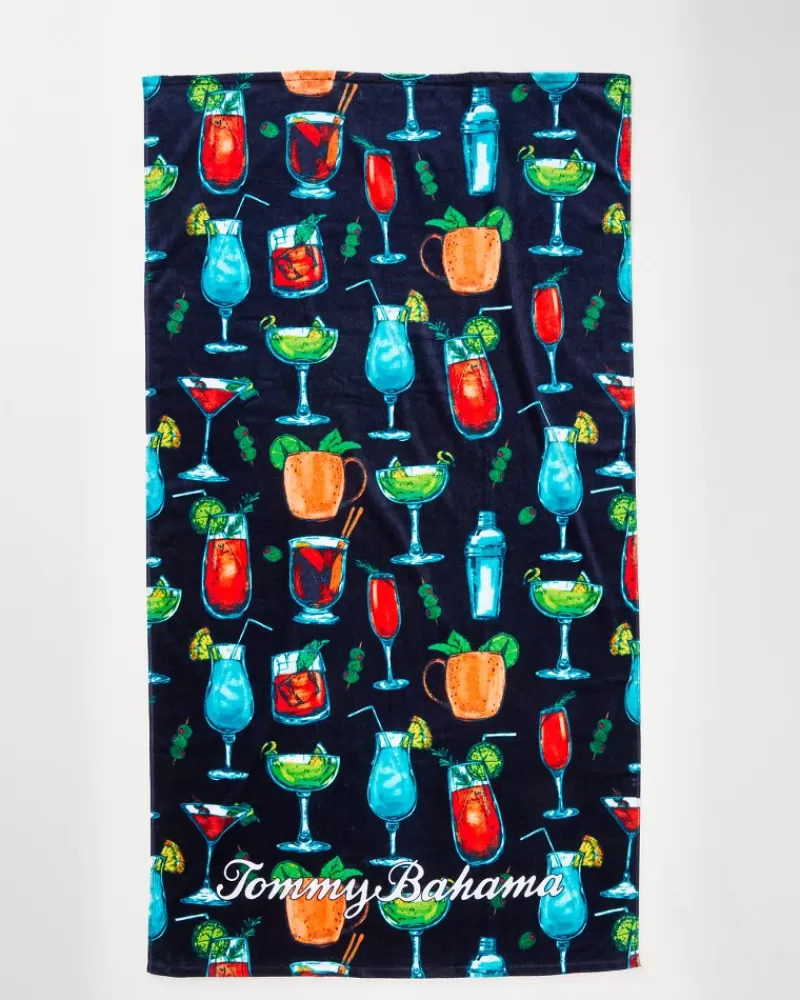 Teli mare coordinati Tommy Bahama - Stampa tropicale All Nighter e Baja Toucan, confezione doppia