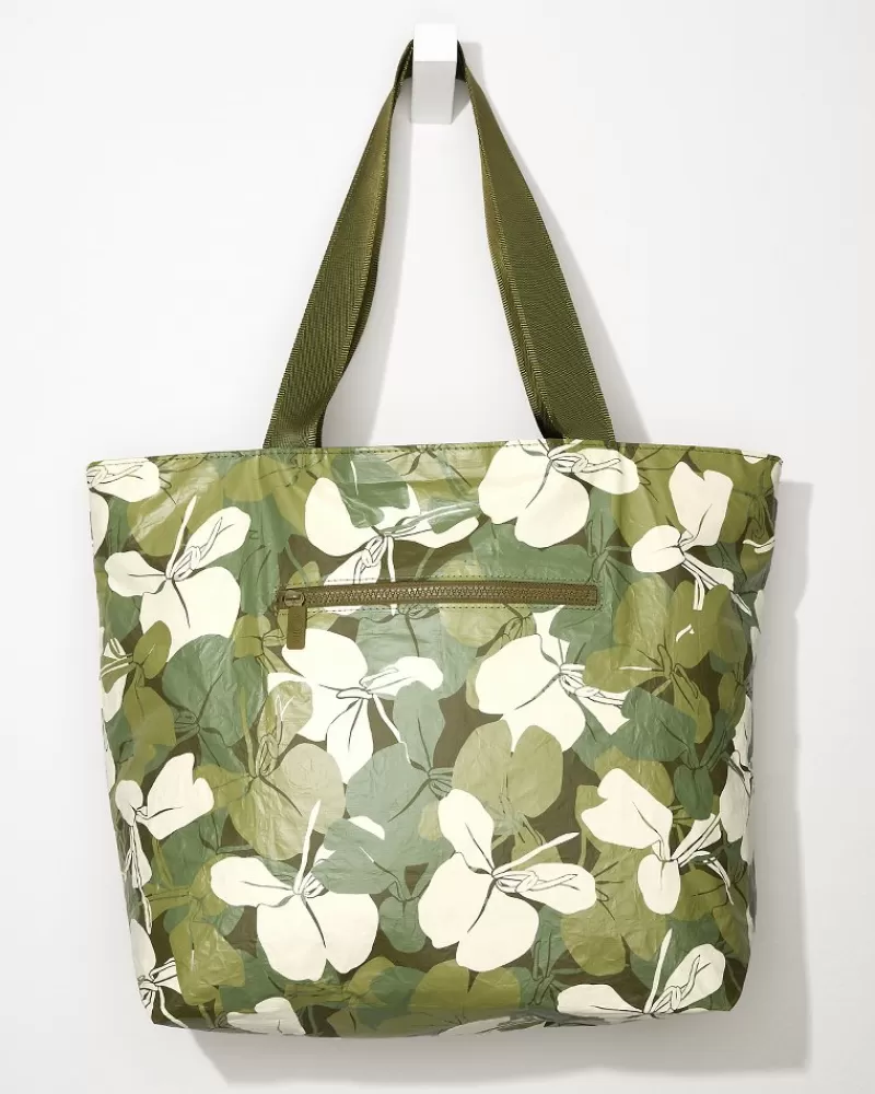 Borsa da spiaggia in tela mimetico tropicale Ginger - Collezione Aloha di Tommy Bahama per avventure estive