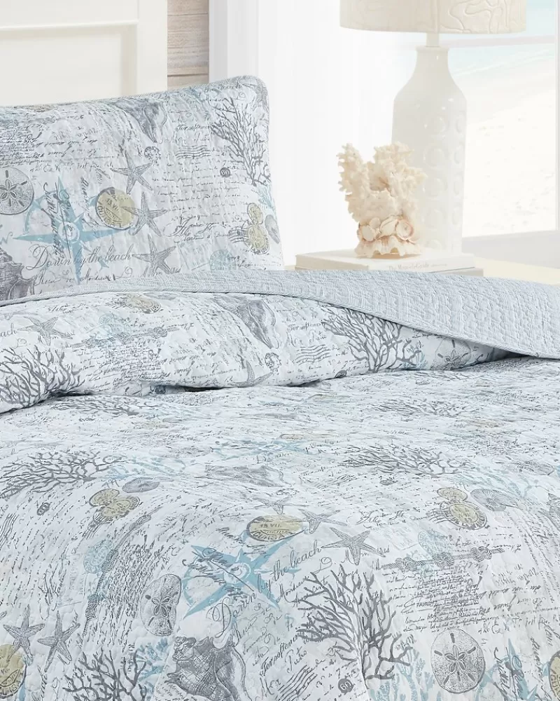 Trapunta Singola 2 Pezzi Tommy Bahama - Set Spiaggia Paradisiaca con Stile Tropicale