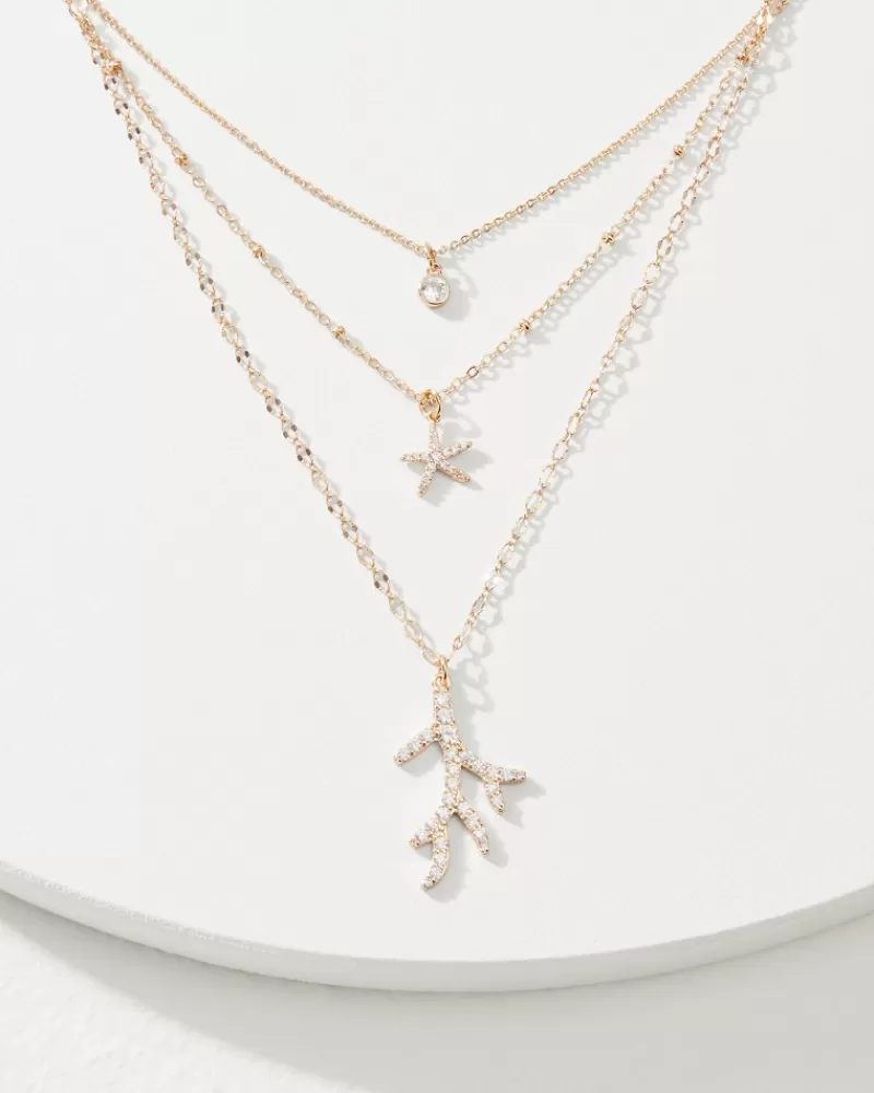 Gioielli Tommy Bahama - Collana a Strati con Charm Marino delle Isole Coralline, Design Elegante con Dettagli Oceano