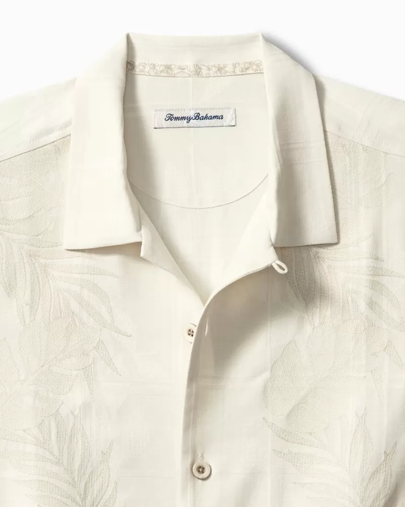 Tommy Bahama Del Palms Embroidered Silk Camp Shirt