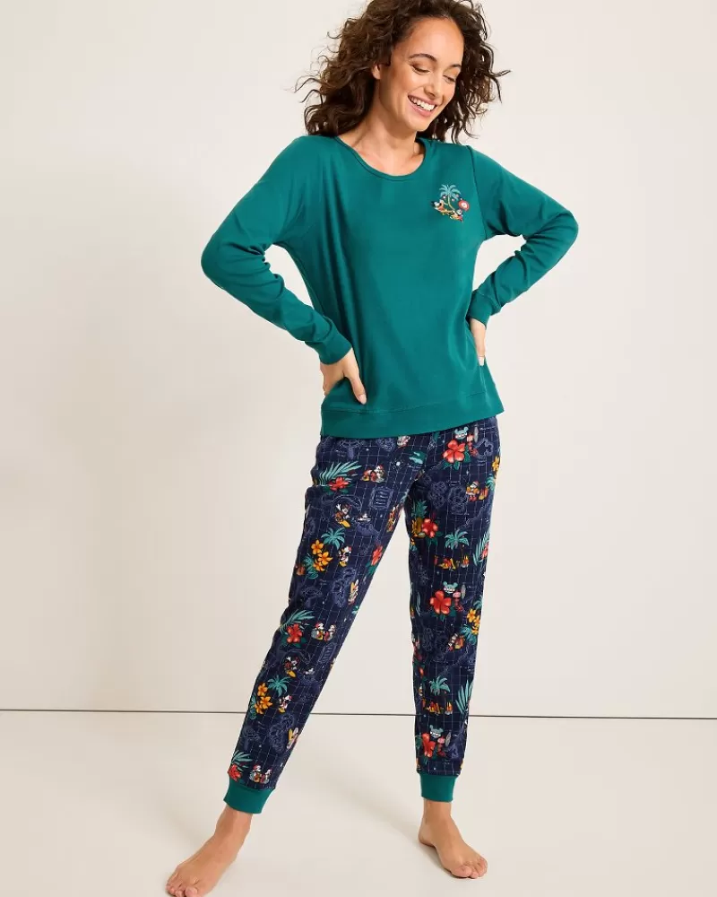 Women Tommy Bahama Disney Women's Long Sleeve & Pants Family Pajama Set