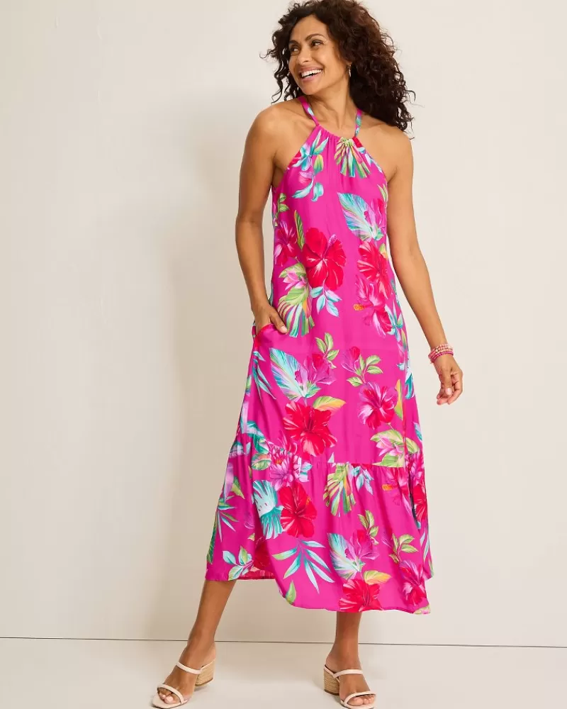 Women Tommy Bahama Fiesta Floral Coverup Dress