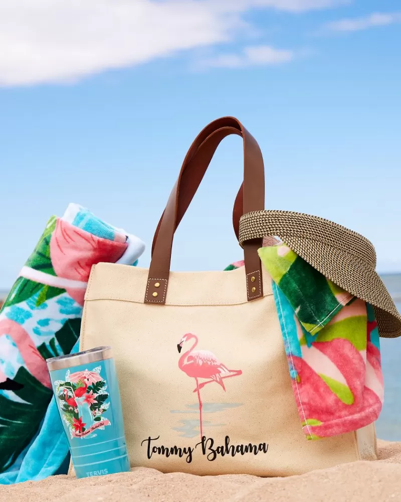 Tommy Bahama Asciugamani da Spiaggia Lussuosi con Motivi Tropicali - Confezione da 2 Pezzi Fiesta Jungle e Flocktail Club per Spiaggia e Piscina