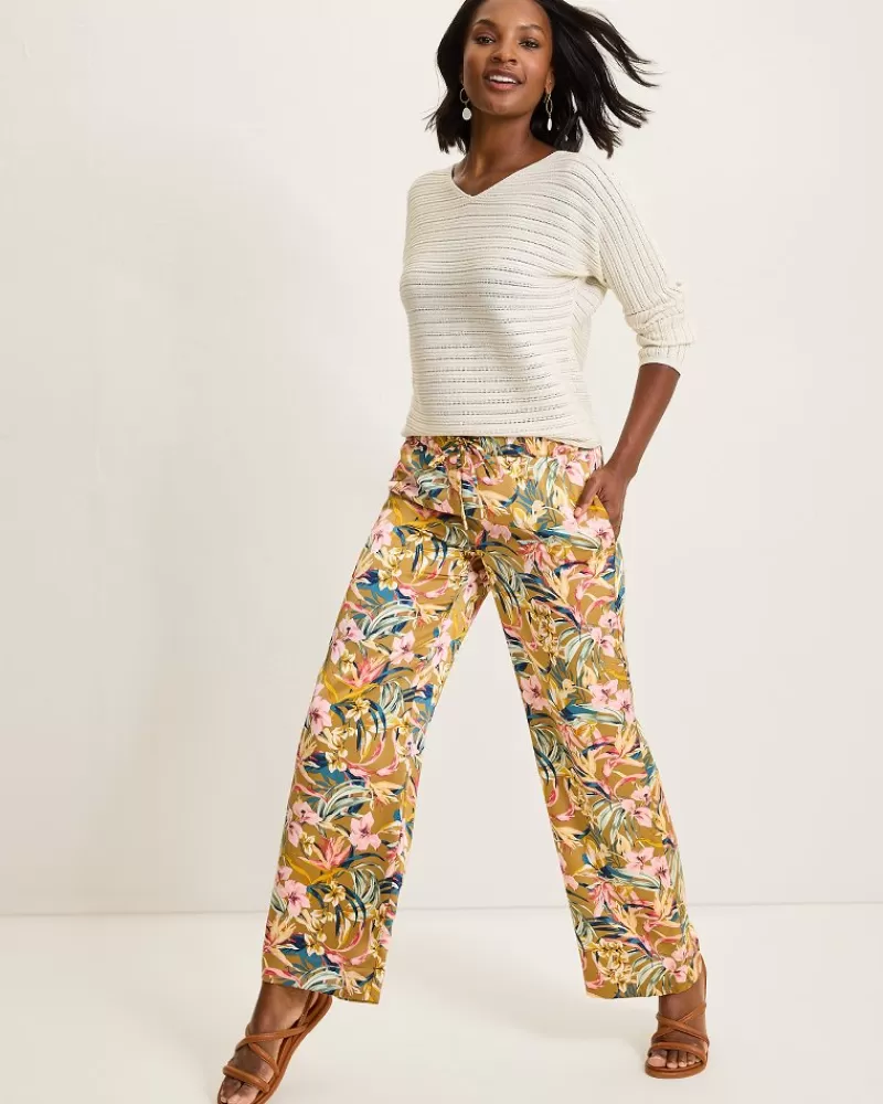 Women Tommy Bahama Flora Amora Satin Pants