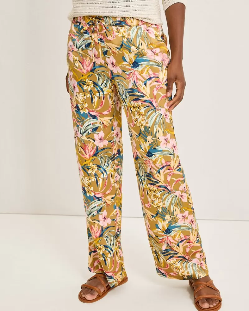 Women Tommy Bahama Flora Amora Satin Pants