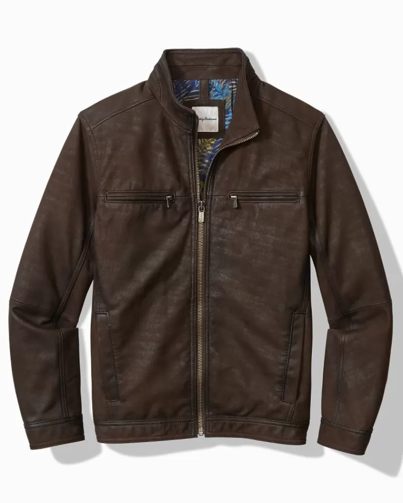 Tommy Bahama Highland Rocker Leather Jacket