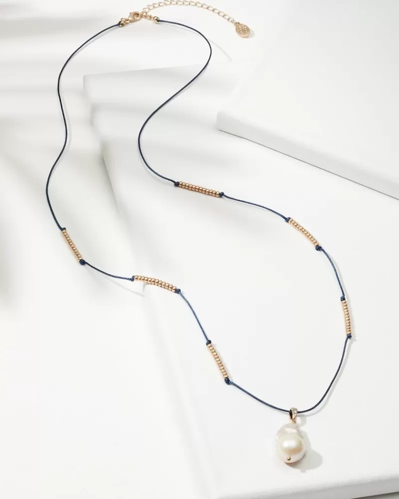 Women Tommy Bahama Indigo Bay Freshwater Pearl Pendant Necklace