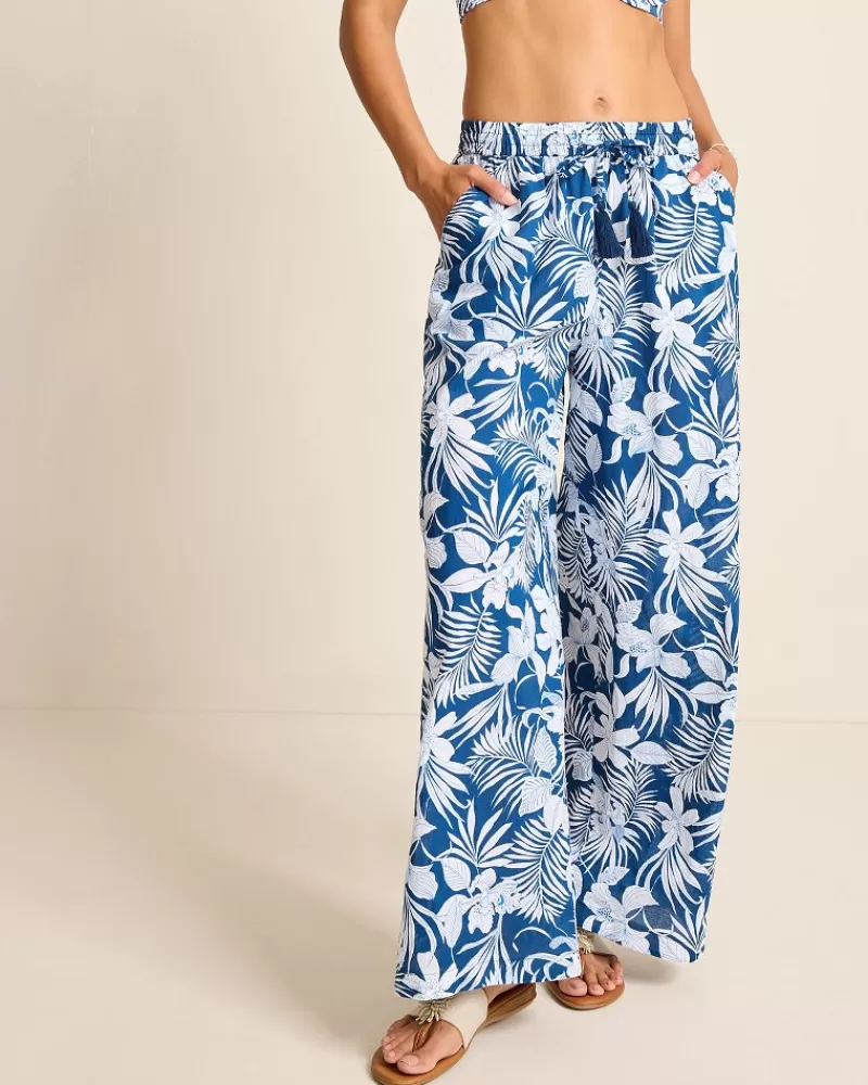 Women Tommy Bahama Island Blooms Drawstring Beach Pants