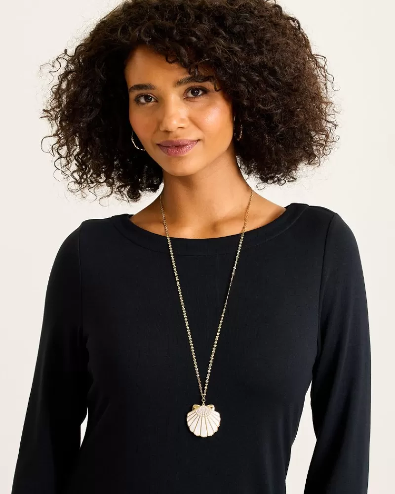 Women Tommy Bahama Moments in Paradise Mother of Pearl and Shell Pendant Necklace