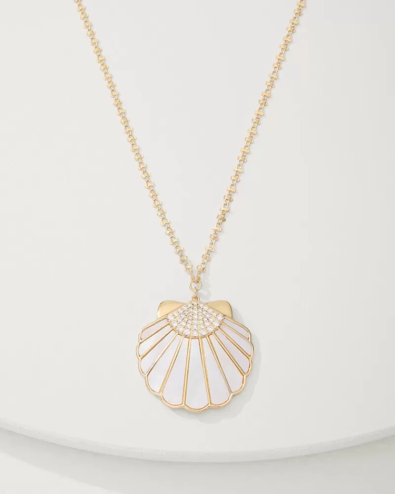 Collana con Ciondolo in Madreperla e Conchiglia - Stile Tropicale Tommy Bahama per Lei, Attimi di Paradiso in Ogni Dettaglio