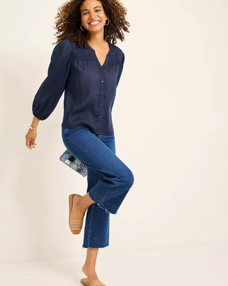 Women Tommy Bahama Palm Breeze Pintuck Blouse