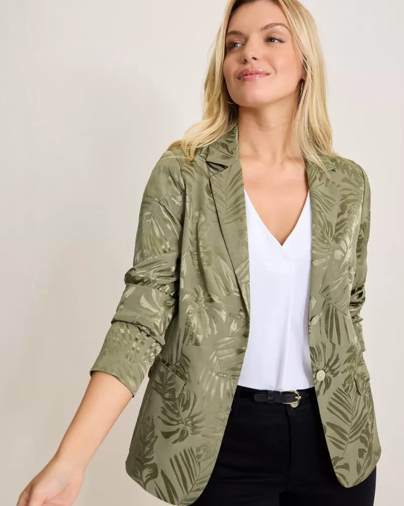 Women Tommy Bahama Satin Jacquard Blazer