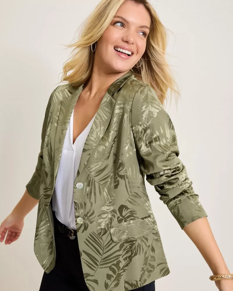 Women Tommy Bahama Satin Jacquard Blazer