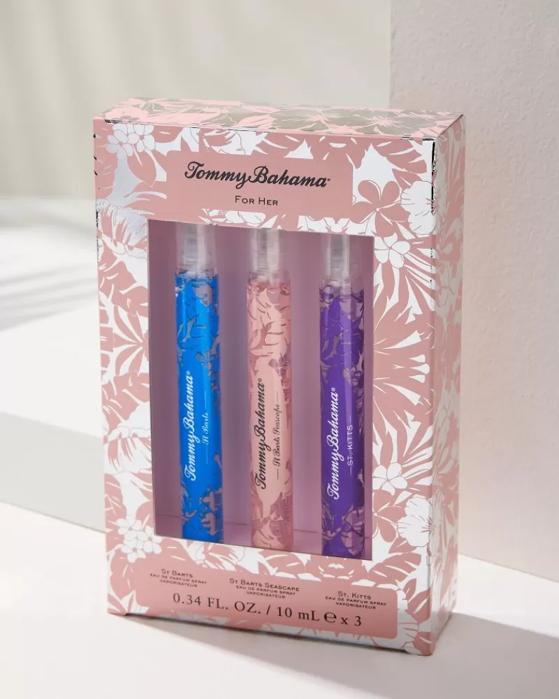 Tommy Bahama per Donna: Set Regalo Tropicale Elegante con 3 Pezzi Esclusivi - Confezione Premium per Vacanze in Spiaggia